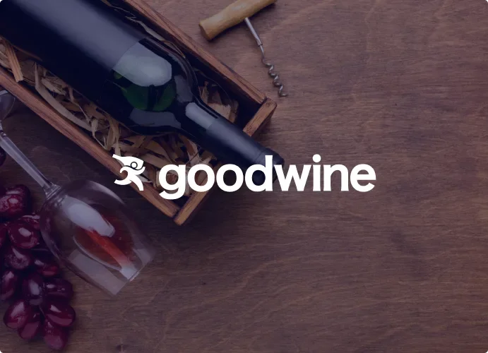 Futuristic catalog for GoodWine, the market leader in alcohol and healthy products